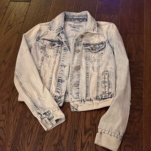 Bethany Mota Faded Blue Denim Jacket